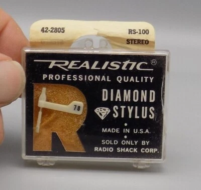 Realistic RS-100 Diamond Stylus Stereo Needle Varco Cartridge 65 Record Player - Image 1 of 4