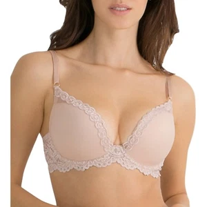 Smart & Sexy Light Lined Signature Lace & Mesh Bra Buff Color Size 36D NEW - Picture 1 of 2