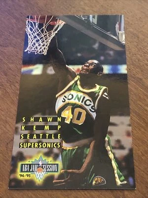 Shawn Kemp 1994 NBA Jam Session Sonics Card - Image 1 of 2