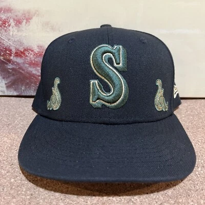 Gorra gorra Seattle Mariners Cashed Check New Era 59FIFTY MLB tapas negras 7 1/4 Foto 1 de 4