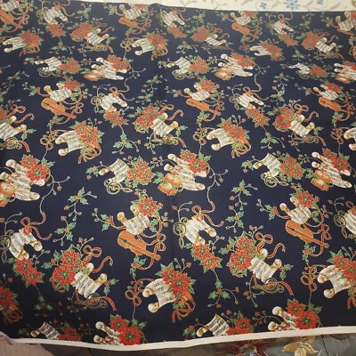 3 Yards Christmas Musical Fabric from Elegance Orig. Design for R.E.D. Violin - Image 1 of 4
