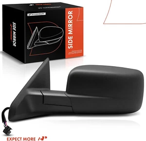 Espejo retrovisor izquierdo conductor Ram 1500 13-18 Ram 2500 vidrio eléctrico negro texturizado - Imagen 1 de 6