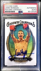 Jaime Munguia 2020 UD Goodwin Champions Rookie Auto Signed PSA/DNA Slab - Picture 1 of 3