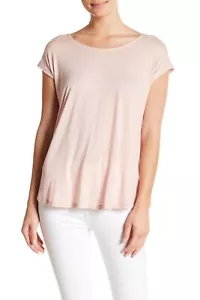 Bobeau 153636 Damen Tie Back T-Shirt Kurzarm Rose Gr. Klein - Bild 1 von 2