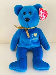 TY I LOVE LOUISIANA THE BEAR BEANIE BABY - Picture 1 of 1