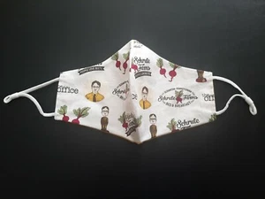 The Office, Schrute Farms Adult Face Mask / Handmade / Reusable / Washable - Picture 1 of 4