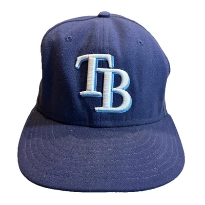 Tampa Bay Rays New Era 59FIFTY Gorra Sobre el Campo 7 1/4 Ajustada MLB TB Logo Foto 1 de 4