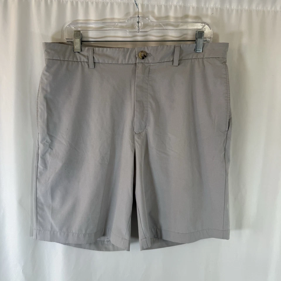 Pantalones Cortos Chinos Tailorbyrd Para Hombre 34 Caqui Frente Plano Golf Trabajo Bolsillos Foto 1 de 4