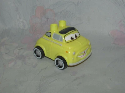 Mega Bloks Disney Cars Luigi Figure - Small Yellow Car Figure Foto 1 de 3