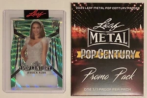 2023 Leaf Pop Century Jessica Alba Green Wave Non Auto Proof 1/1 with Empty Pack - Picture 1 of 1