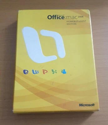 Microsoft Office Mac 2008 Home & Student Edition CD Word Excel Powerpoint - Image 1 of 4