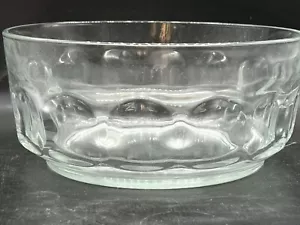 VINTAGE ARCOROC FRANCE GLASS BIG LARGE ROUND FRUIT BOWL DISH - Picture 1 of 6