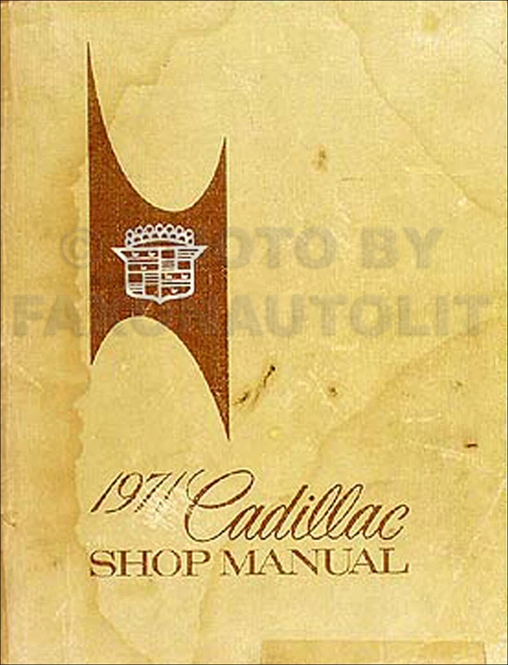 1971 Cadillac Originale Riparazione Negozio Manuale 71 Calais Deville Edlorado - Immagine 1 di 1