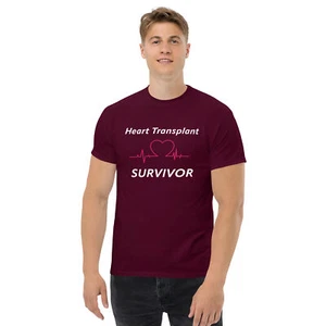 Heart Transplant Survivor Organ Donation T-Shirt - Picture 1 of 19