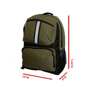 18" Safety Reflective Student Bookbag, Causal Daypack College Backpack - Picture 1 of 3