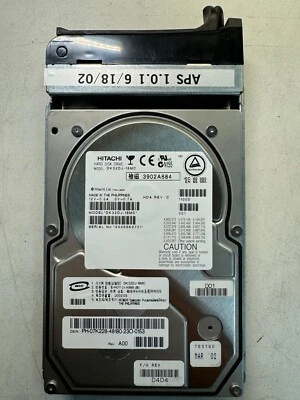 HITACHI DK32DJ-18MC 3902A684 18GB  10K RPM 4MB ULTRA160/LVD/SE 80pin SCSI 3.5" - Image 1 of 4