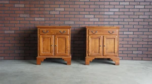 Nightstands ~ Bedside Chest~Country Crossings Night Tables by Ethan Allen~A Pair - Picture 1 of 7