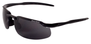 Bullhead Sicherheitssonnenbrille ballistisch bewertet mattschwarzes Gestell silberne verspiegelte Gläser - Bild 1 von 1