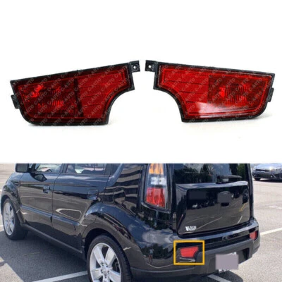 2x Luz de parachoques trasero reflector indicador luz antiniebla trasera para Kia Soul 2010-2013 EE. UU. Foto 1 de 4