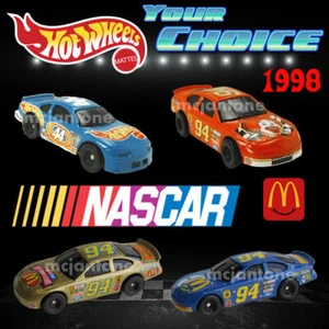 McDonalds 1998 HOT WHEELS Mattel MAC TONIGHT Diecast NASCAR Race YOUR Car CHOICE - Picture 1 of 14