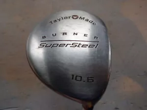 PRE ~ LOVED TAYLORMADE BURNER SUPERSTEEL DRIVER ~ 10.5' LOFT ~ REGULAR STEEL - Picture 1 of 9