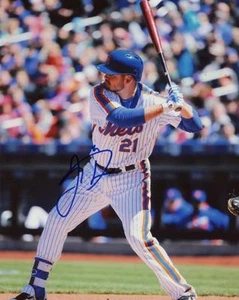 LUCAS DUDA NEW YORK METS SIGNED AUTOGRAPHED AT BAT 8X10 PHOTO W/COA - Picture 1 of 1