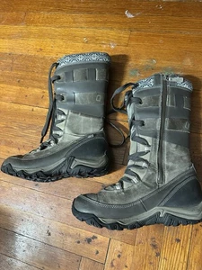 Stivali alti Merrell Boulder impermeabili Ice Grip donna taglia 9 stringati/zip - Foto 1 di 11