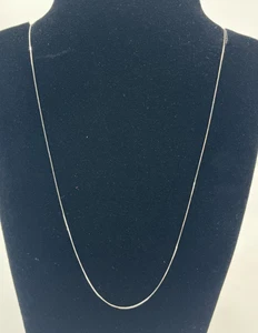 RCI 18K Weißgold Box Kette Halskette - 18" - Made in Indonesia - zart & ele - Bild 1 von 5