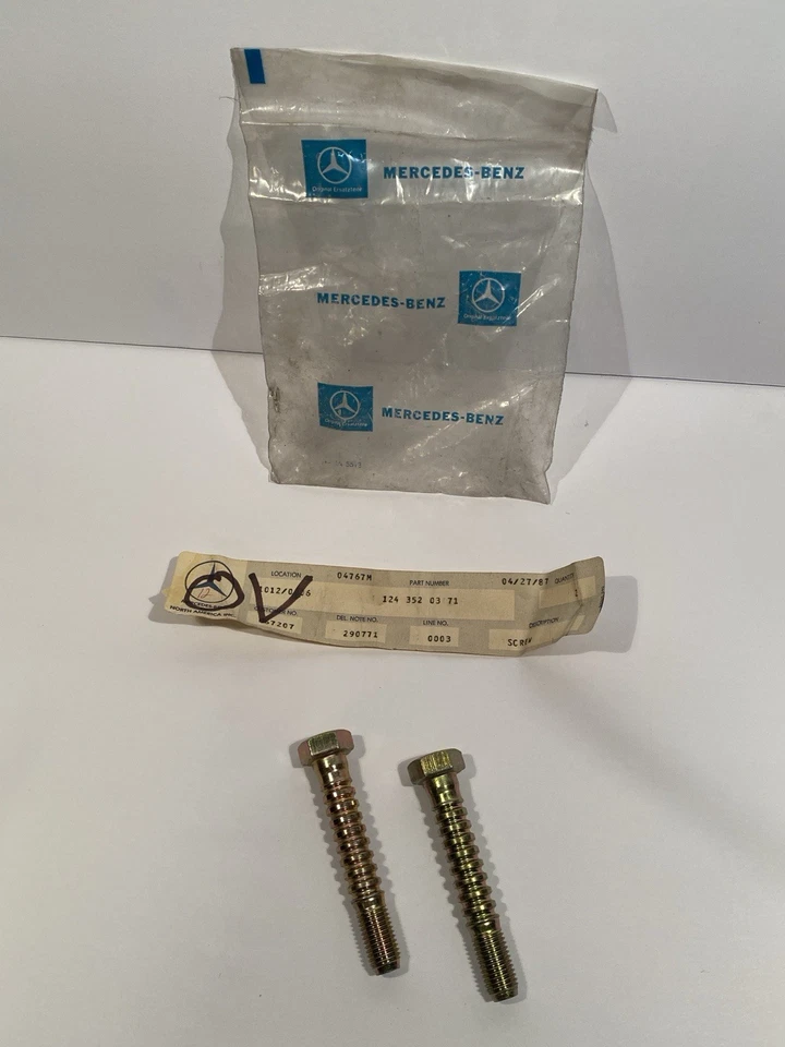 2X NOS OEM MERCEDES BRAZO DE EMPUJE A RUEDA PERNO DE COJINETE W210 W124 W140 R129 W126 + Foto 1 de 4