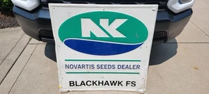 NORTHRUP KING SEEDS Large Metal Sign Farm Agriculture Advertising Blackhawk FS - Picture 1 of 15