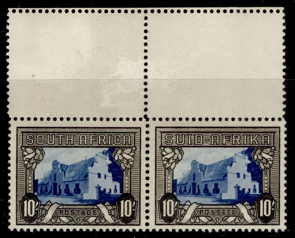 SUDÁFRICA GVI SG64ca, 10s azul y carbón, casi nuevo como nuevo. Cat 48€. Foto 1 de 1