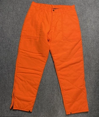 Pantalones de montaña Gander vintage para hombre 34x30 naranja edredón de caza forrado al aire libre Foto 1 de 4