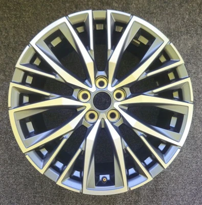 Оригинальное заводское колесо Cadillac XT4 20 x 8,5 дюйма 2019–2024 годов выпуска с обработанным/серым ободом GM - Изображение 1 из 4