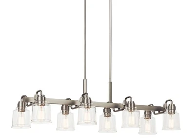 Kichler 52400 Aivian 8 Light 42"W Linear Chandelier - Red - Image 1 of 4