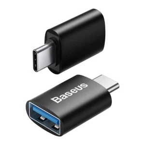 Adapter USB-C 3.1 to USB3.1 type A, Black, Baseus, Mini OTG - Picture 1 of 8