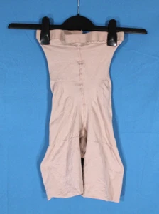 SPANX Beige HIGH-WAISTED Mid-Thigh SLIMMING Shaping Shorts SCULPTING GIRDLE Sz A - Picture 1 of 5