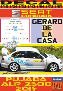DECAL SEAT CORDOBA WRC GERARD DE LA CASA PUJADA ALP 2500 2014 (09) - Picture 1 of 1