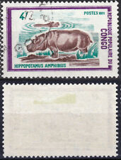 Congo 1972 4F Hippo Sc-271 MH OG CTO - US Seller