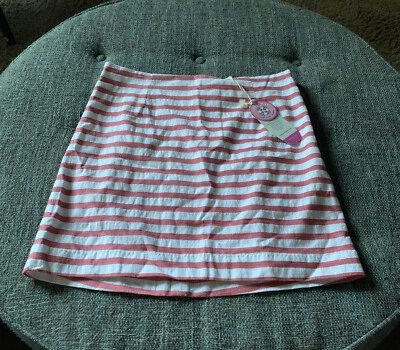 NUEVO CON ETIQUETAS Falda Náufrago Nantucket Hurricane Para Mujer Talla 2 X 17 Pulgadas Rojo/Blanco VV1 Foto 1 de 4