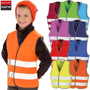 Result Hi Vis Kids Safety Vest Junior High Visibility Childrens Waistcoat Top - Picture 1 of 20
