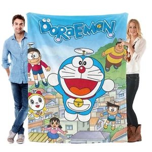Doraemon Blanket Soft Bed Sofa Couch Throw Cozy Lightweight Birthday Gift - Picture 1 of 12