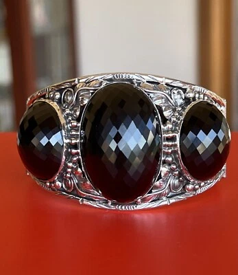 Sterling  Silver Black Spinel Bracelet - Image 1 of 2
