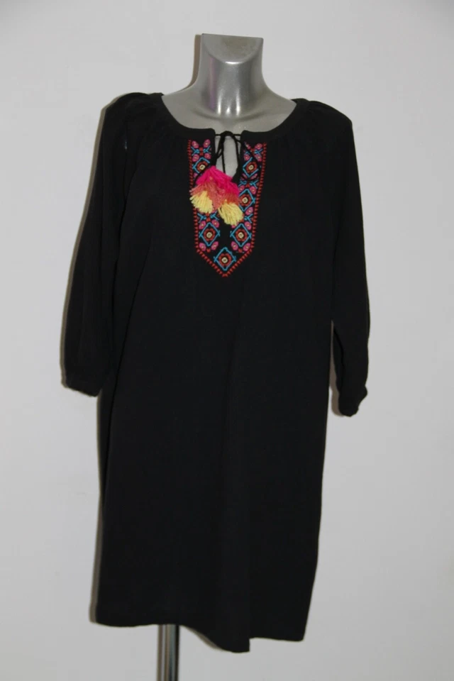 Hübsch Kleid Über Größe Schwarz Manoush & Monoprix Größe 36 Fr Perfekter Zustand - Bild 1 von 4