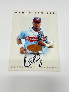 1996 Leaf Signature Series Manny Ramirez Auto
