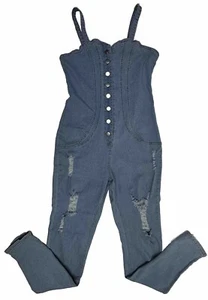 Mono Chicme Sweat Cuello Corazón Sin Mangas Para Mujer Medio Envejecido Azul Usado en Excelente Condición - Imagen 1 de 9