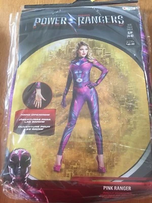 Disfraz de Halloween Saban's Power Rangers ROSA GUARDABOSQUES para adulto para mujer talla S 4-6 Foto 1 de 2