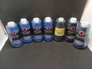 MAXI-LOCK Serger Thread Lot Of 6 + 1 OVERLOCK 3000 Yard Cones-New - Picture 1 of 5