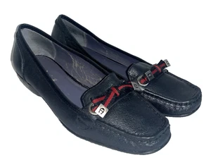 Zapatos Etienne Aigner para mujer 8,5 M cuero negro mocasines zapatos cómodos sin cordones - Imagen 1 de 14