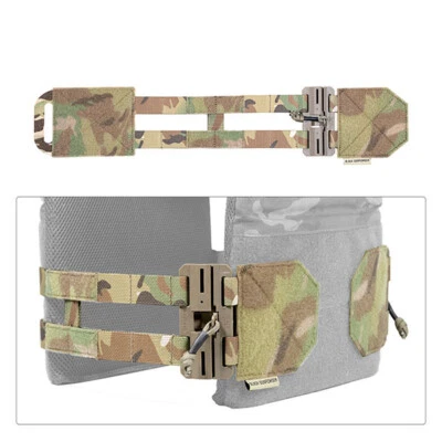 1 Pair Hunting Magnetic Quick Release Buckle Cummerbund Belt For Tactical Vest - Image 1 of 4