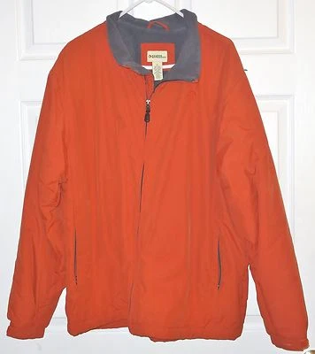 Chaqueta forrada de lana naranja y gris Gander Mountain para hombre talla XL Foto 1 de 4